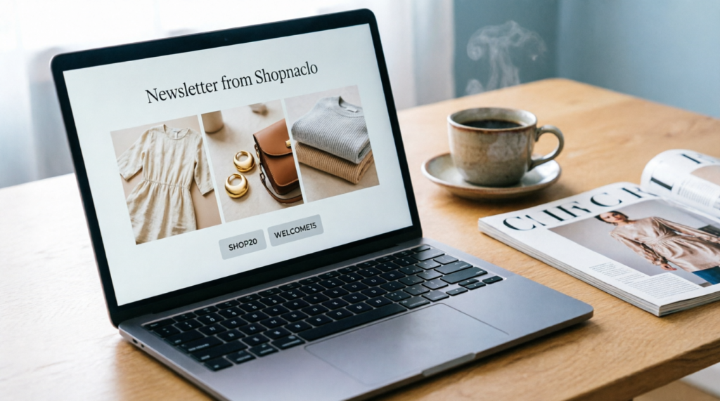 newsletter from shopnaclo