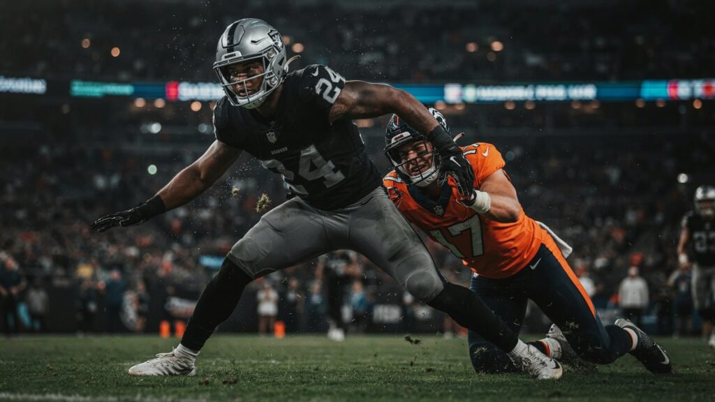 las vegas raiders vs denver broncos match player stats