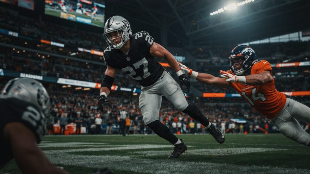 las vegas raiders vs denver broncos match player stats