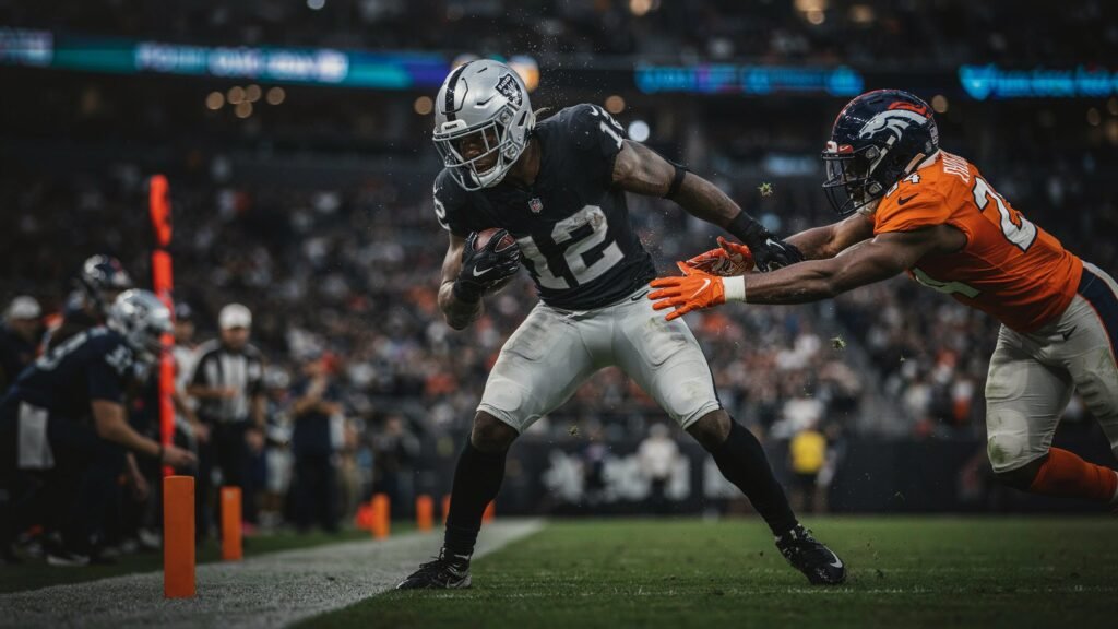 las vegas raiders vs denver broncos match player stats