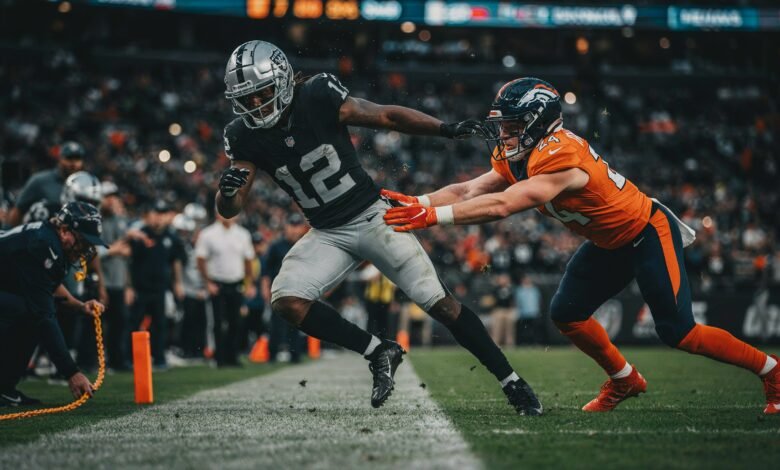 las vegas raiders vs denver broncos match player stats